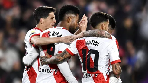 El festejo de los jugadores de River.