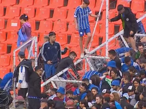 Incidentes en la cancha de Godoy Cruz entre la policía y la barra brava