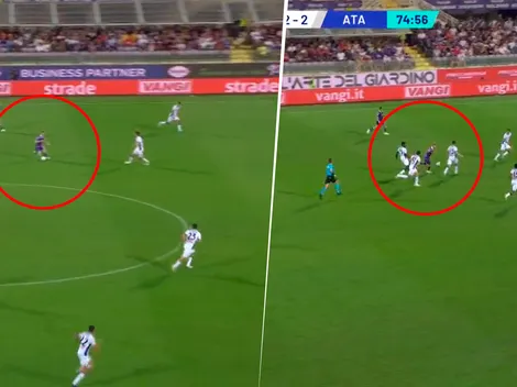 VIDEO | La apilada de Beltrán en el tercer gol de la Fiorentina