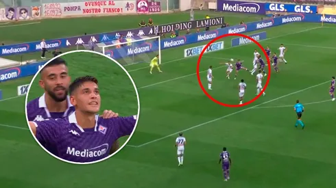 VIDEO | Martínez Quarta, de cabeza, puso el 2 a 1 para la Fiorentina