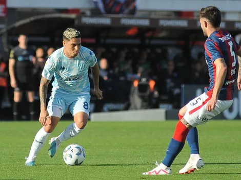 San Lorenzo resistió con uno menos y terminó empatando con Racing