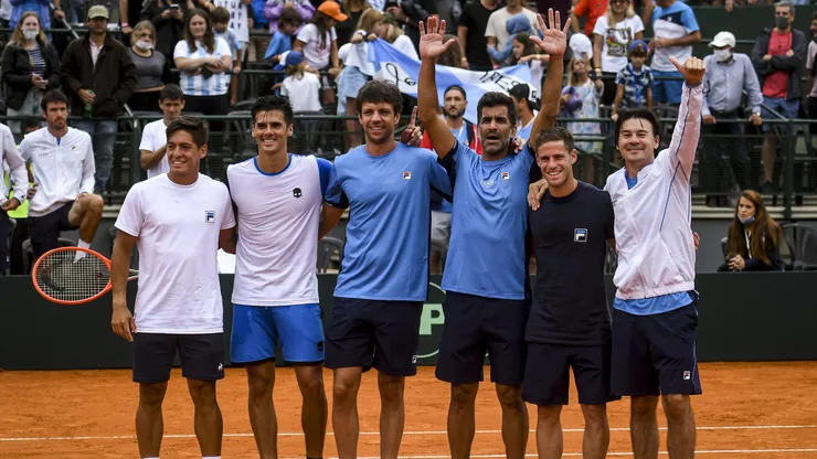 La delegación Argentina en la Copa Davis 2022