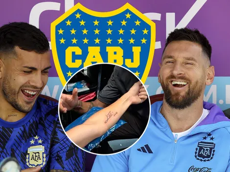 Marcos Mondaini, ex jugador de Boca, se tatuó a Messi