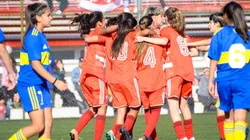 El festejo de las chicas de River.