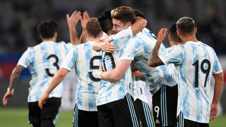 Adolfo Gaich en la Selección Argentina.