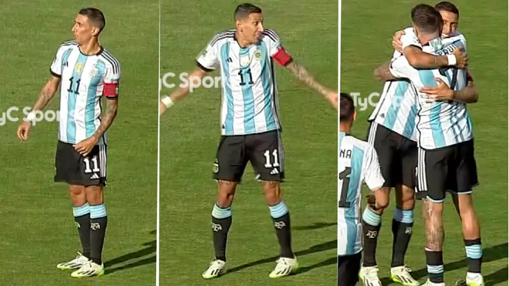 (VIDEO) El gesto de Di María en el gol de Tagliafico que no se vio