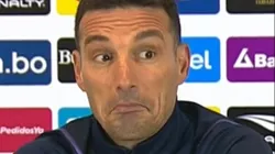 El rostro de Scaloni lo dice todo.