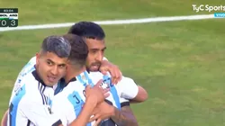 El festejo de Nicolás González.