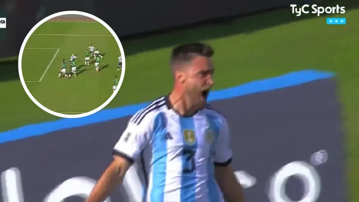 Tagliafico sorprendió en el área y convirtió su primer gol con la Selección en La Paz (VIDEO)