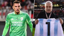 La tremenda banca del Beto Alonso para Franco Armani