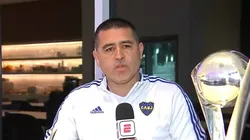 Juan Román Riquelme, siempre contundente.
