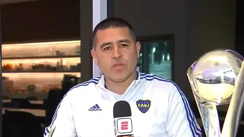 Juan Román Riquelme, siempre contundente.