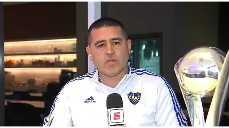 Juan Román Riquelme, siempre contundente.