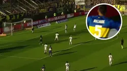 VIDEO | En su primera titularidad en Boca, Bullaude se estrenó con un gran gol de cabeza ante Almagro