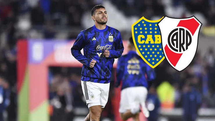 Leandro Paredes no quiso pisar el escudo de River