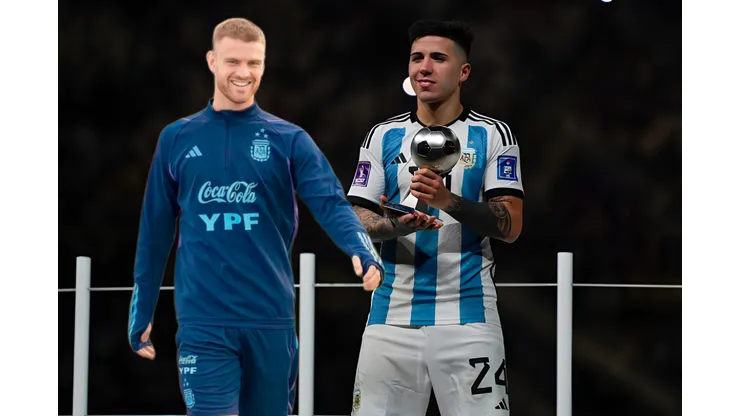 Orgullo riverplatense: Enzo Fernández le dio una cálida bienvenida a la Selección Argentina a Beltrán