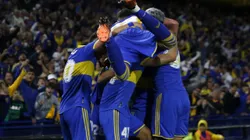 Jugadores de Boca celebran el gol de Gonzalo Morales ante Vélez: puede volver de Unión en diciembre.