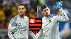 Julio César respaldó a Rossi en Flamengo: "Es un gran arquero"