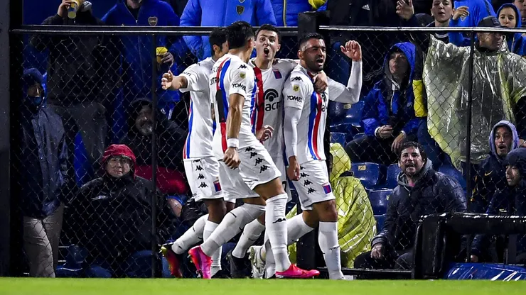El festejo de Tigre en la cancha de Boca.