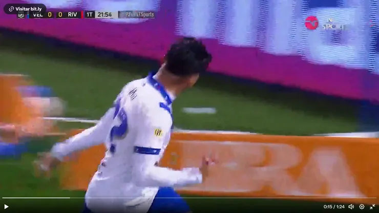 VIDEO | Giannetti hizo un cambio de frente top y Aquino puso a Vélez en ventaja sobre River