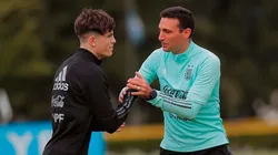 Scaloni, como con Garnacho, quiere blindar a Nico Paz y Bruno Zapelli