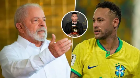 Lula elogió a Lionel Messi en Twitter por la obtención de su octavo Balón de Oro para, indirectamente, criticar a Neymar. Getty Images.