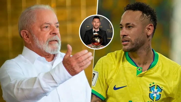 Lula elogió a Lionel Messi en Twitter por la obtención de su octavo Balón de Oro para, indirectamente, criticar a Neymar. Getty Images.