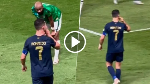 Cristiano mandó a callar a hinchas visitantes cuando le gritaban por Messi.