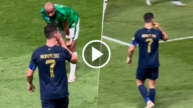 Cristiano mandó a callar a hinchas visitantes cuando le gritaban por Messi.