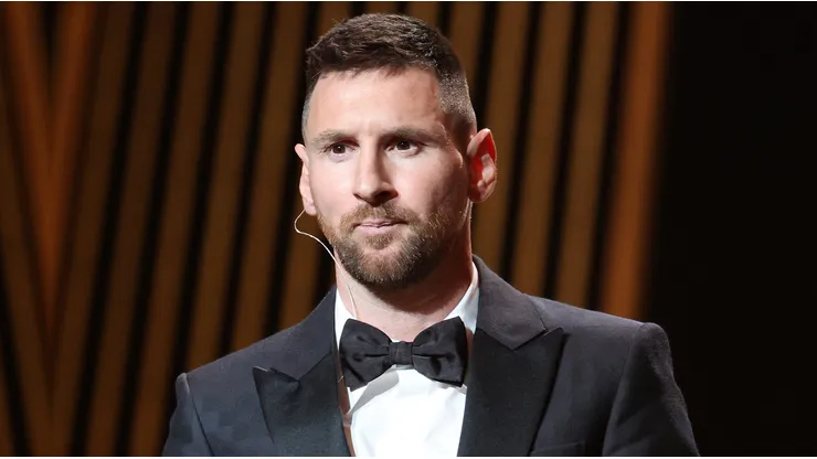Messi, con bronca con un periodista.