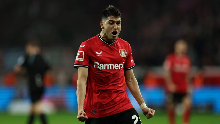 Exequiel Palacios en acción.