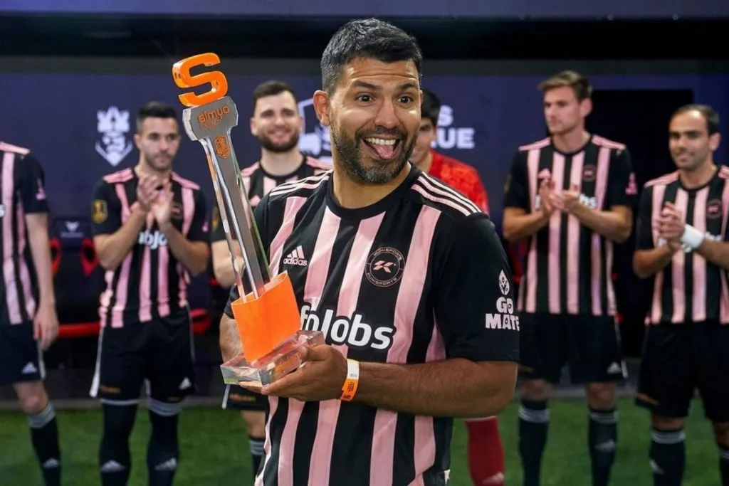 El Kun Agüero ya jugó en la Kings League, con su propio equipo, Kunisports.