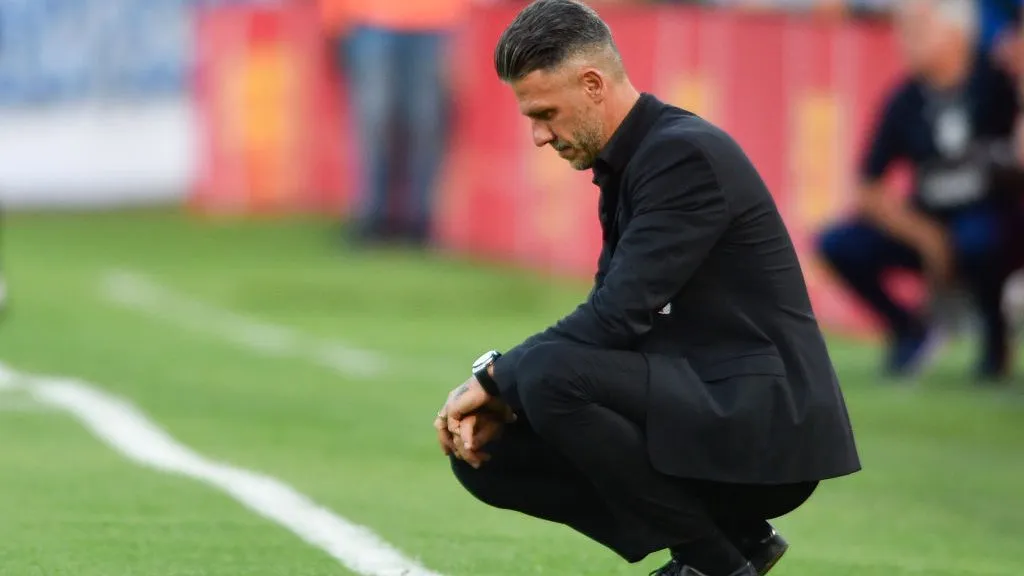Demichelis en el estadio de Gimnasia. (Getty)