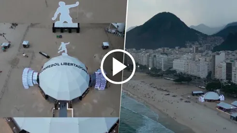 Conmebol mostró cómo quedó el Fan Zone que estará ubicado en Copacabana para la Final de la Copa Libertadores 2023.
