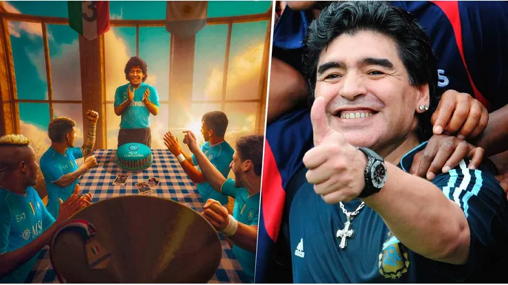 Napoli, Boca y Newell's, fueron los primeros que recordaron a Diego Maradona en el día que hubiese cumplido 63 años. Getty Images.