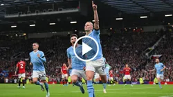 Doblete y asistencia de Erling Haaland para el triunfo de Manchester City en el derbi