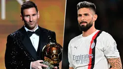 Para Oliver Giroud Lionel Messi es merecedor del Balón de Oro 2023. Getty Images.