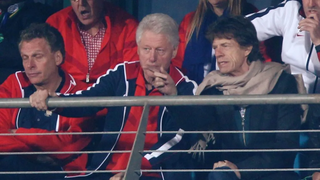 Mick Jagger ‘mufó’ a Estados Unidos junto a Clinton (Getty Images).