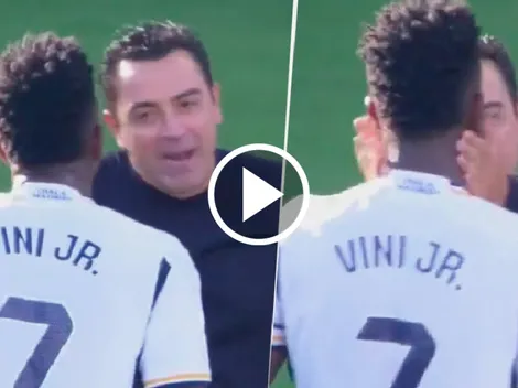 Se picó entre Xavi y Vinicius en pleno Clásico
