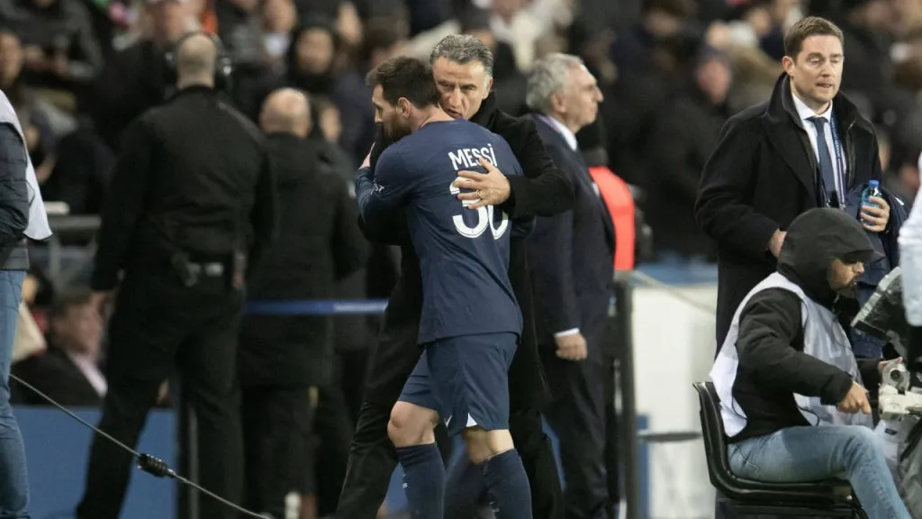 Galtier y Messi, en PSG (IMAGO / ABACAPRESS).