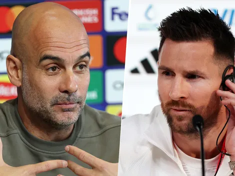 La respuesta de Guardiola a la comparación de Messi entre Argentina y su Barcelona
