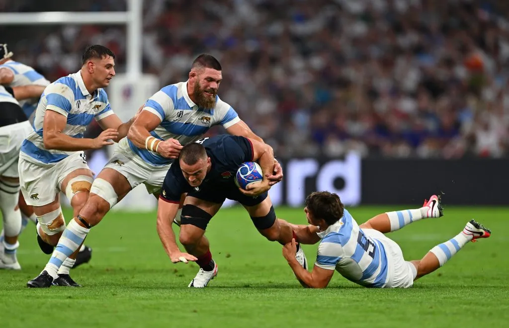Los Pumas e Inglaterra se vieron las caras durante su estreno en el Mundial.