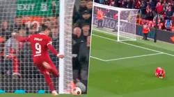 El delantero estuvo a punto de marcar su doblete pero falló en la definición.