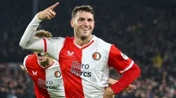 Santi Giménez la rompió en su debut en Champions League con Feyenoord. (IMAGO / Pro Shots)