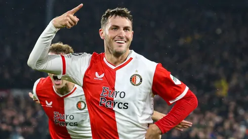 Santi Giménez la rompió en su debut en Champions League con Feyenoord. (IMAGO / Pro Shots)
