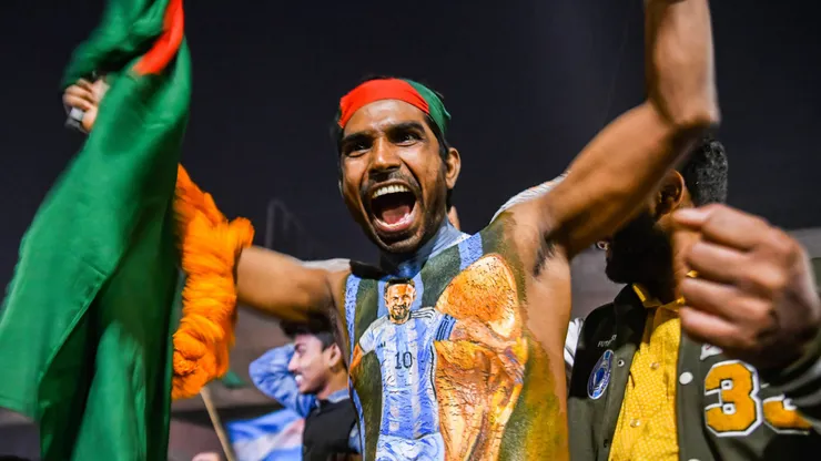 Hincha de Argentina en Bangladesh
