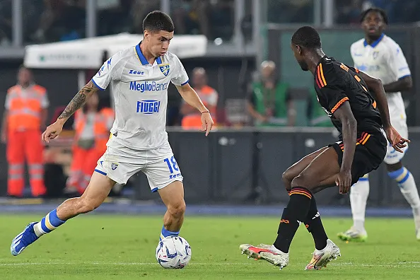 Matías Soulé aportó desequilibrio ofensivo al Frosinone.