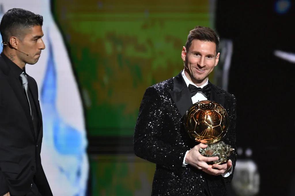 Messi recibió su séptimo Balón de Oro en 2021. (Getty)