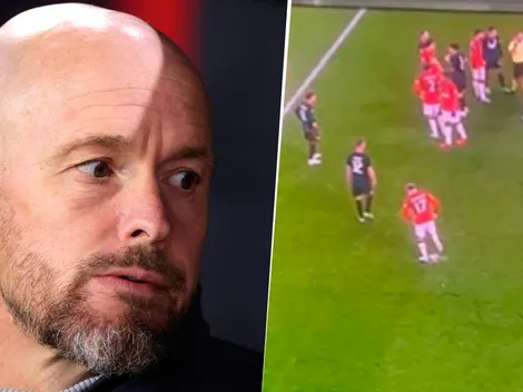 La respuesta de Ten Hag a la pregunta sobre Garnacho y el punto del penal