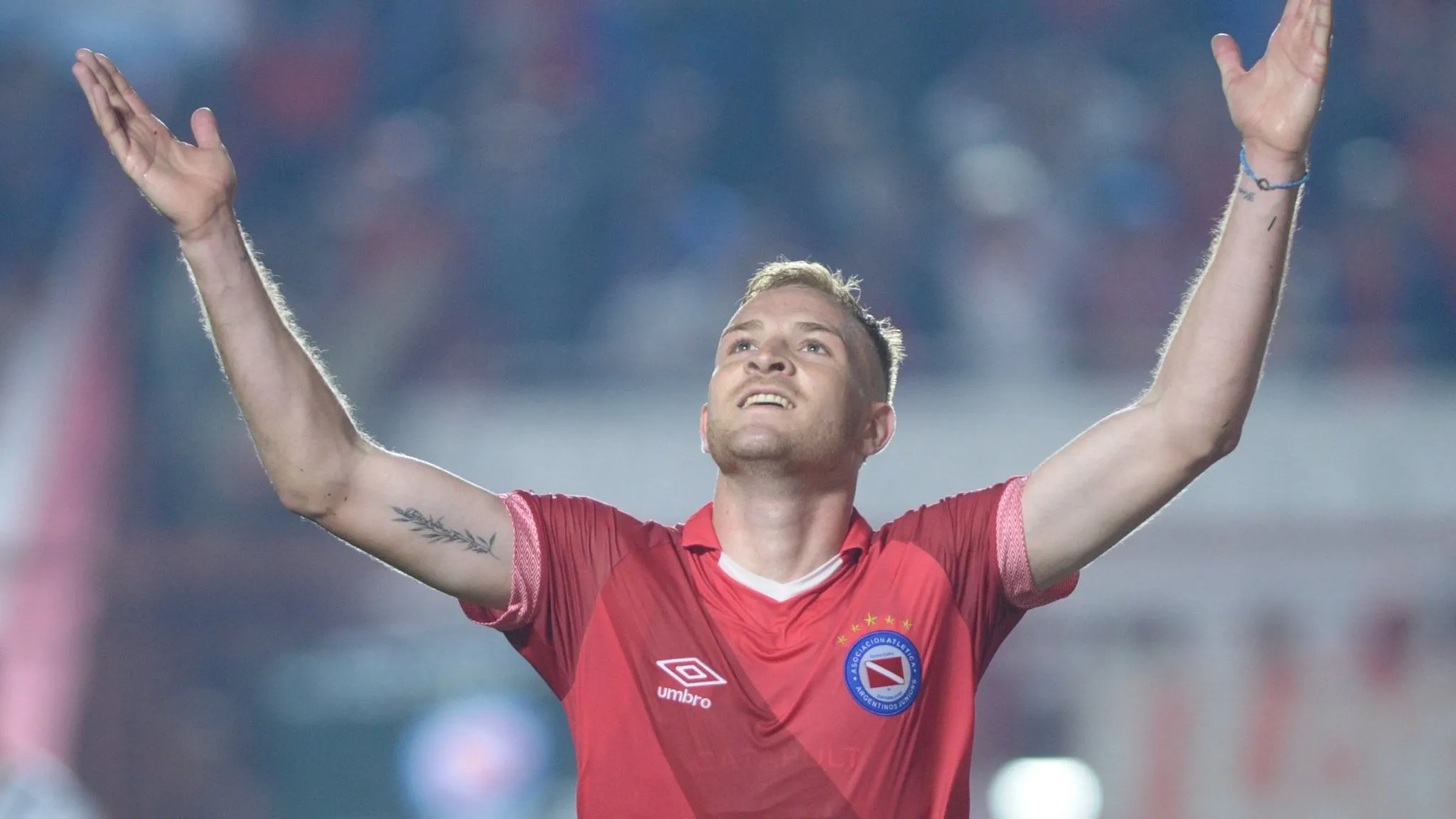Luciano Gondou, durante su estadía en Argentinos Juniors.